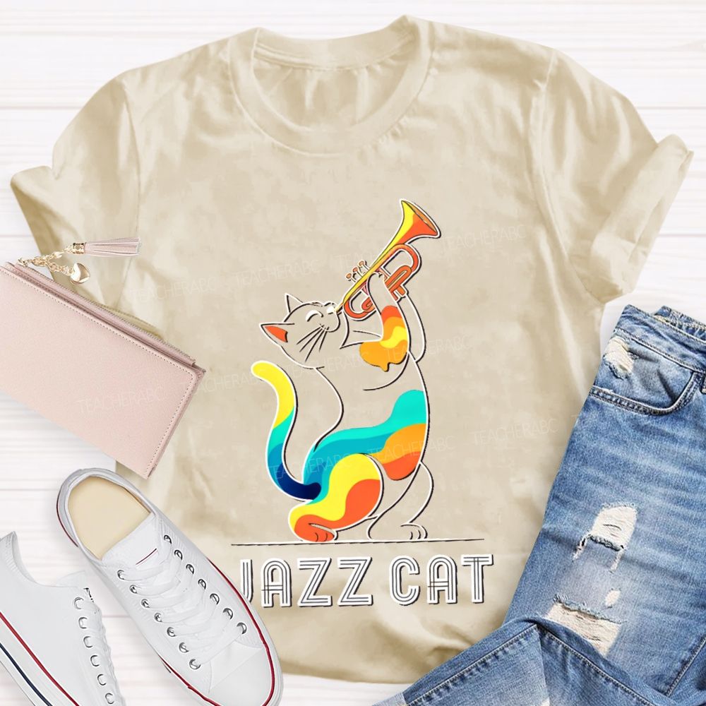 Jazz Cat  Teacher T-shirt