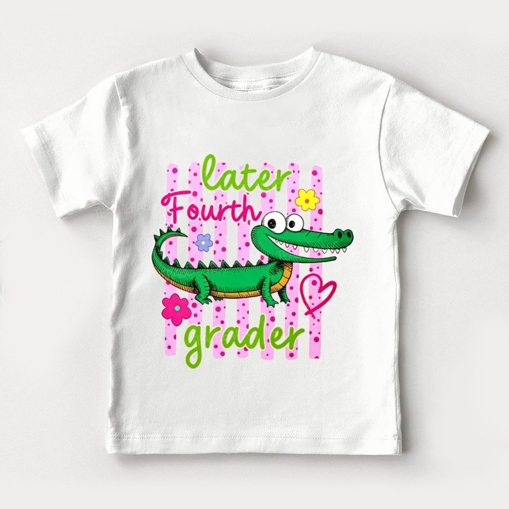 Personalized Grade Later Fourth Grader Kindergarten Toddler T-shirts