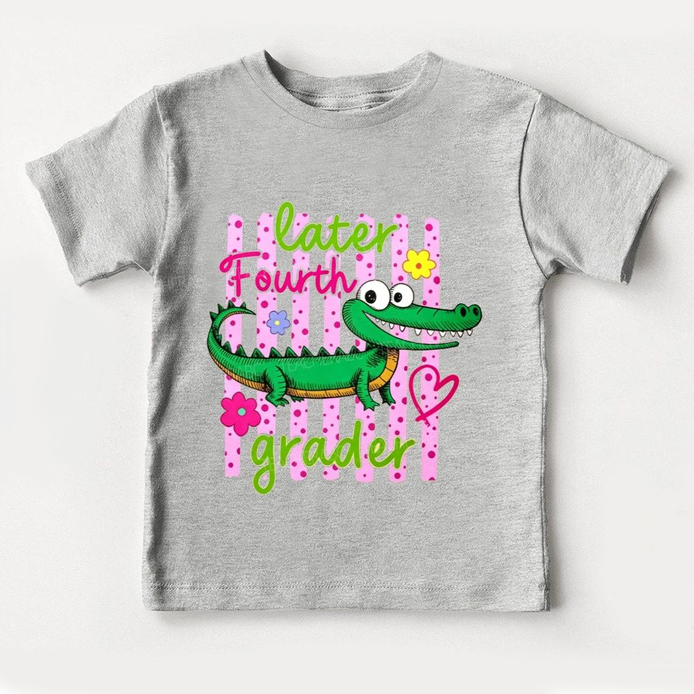 Personalized Grade Later Fourth Grader Kindergarten Toddler T-shirts