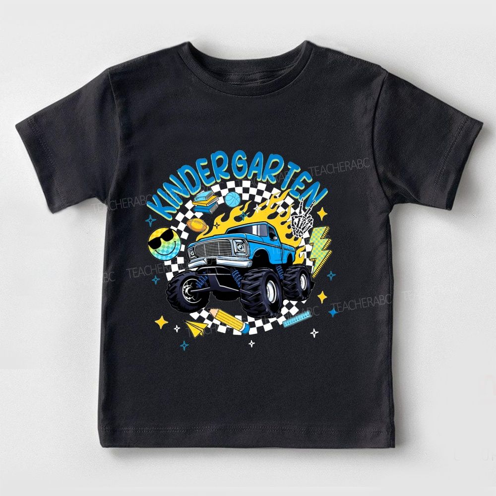 Personalized Grade Rolling Into Kindergarten Toddler T-shirts