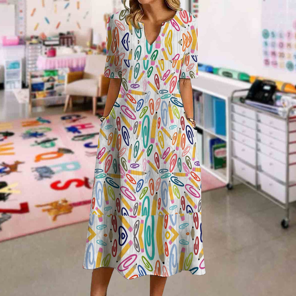 Teacher Inspired Alphabet Paper Clip Dress