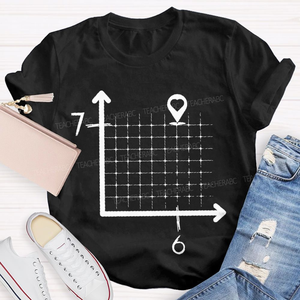 Six-Seven Math Graphic  Teacher T-shirt