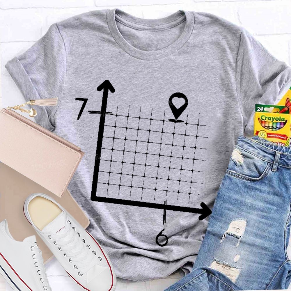 Six-Seven Math Graphic  Teacher T-shirt