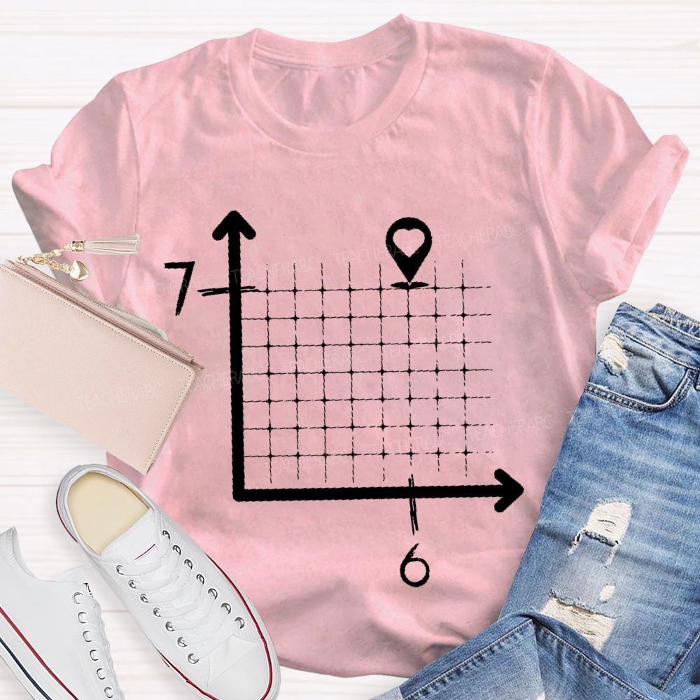 Six-Seven Math Graphic  Teacher T-shirt