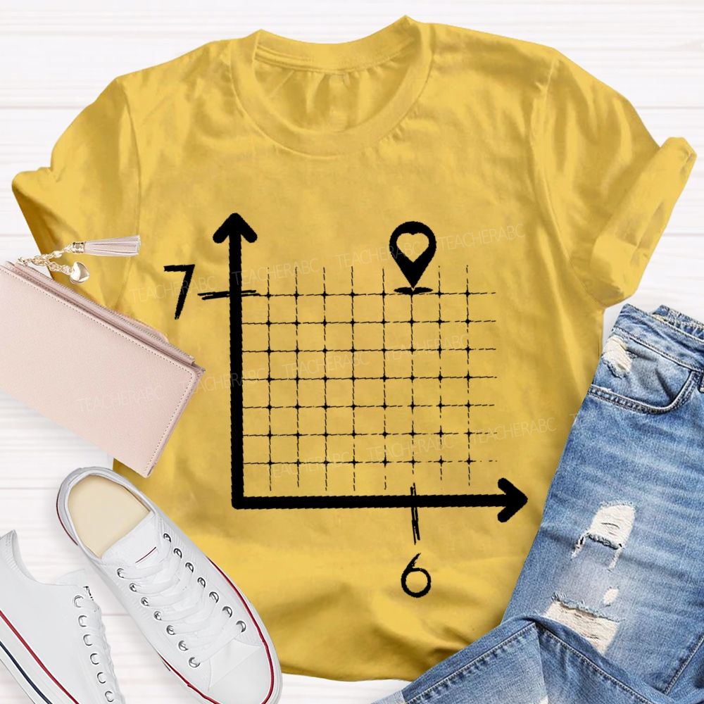 Six-Seven Math Graphic  Teacher T-shirt