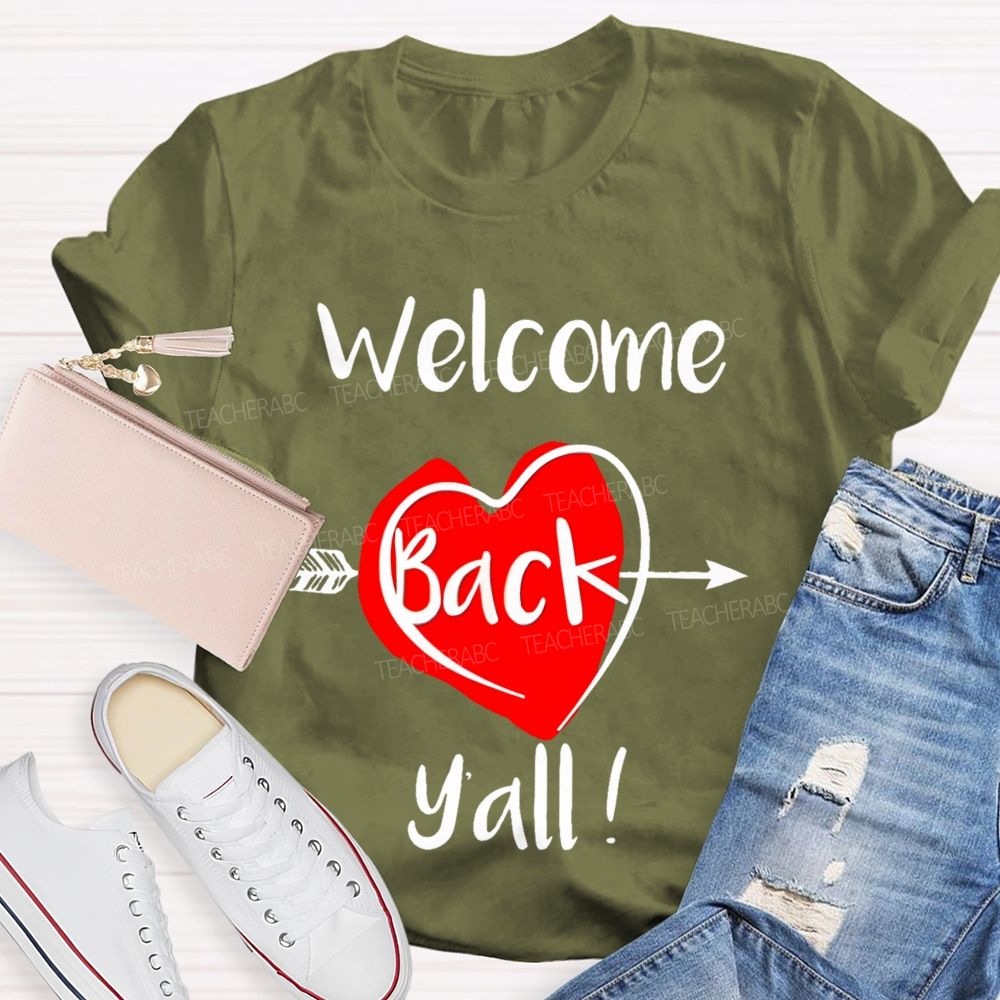 Welcome Back Y'all  Teacher T-shirt