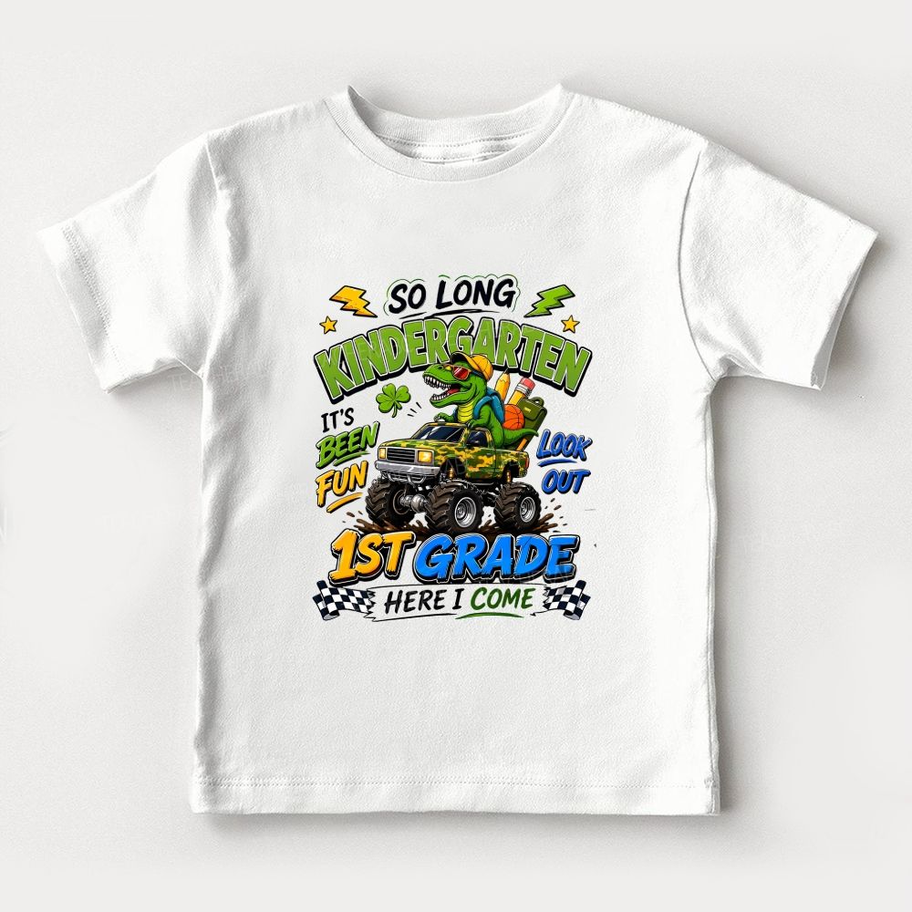 Personalized Grade So Long Kindergarten It'S Been Fun Toddler T-shirts