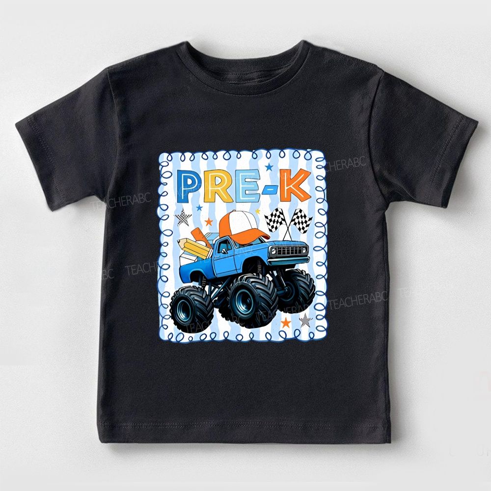 Personalized Grade Cool Sunglasses Bus Kindergarten Toddler T-shirts