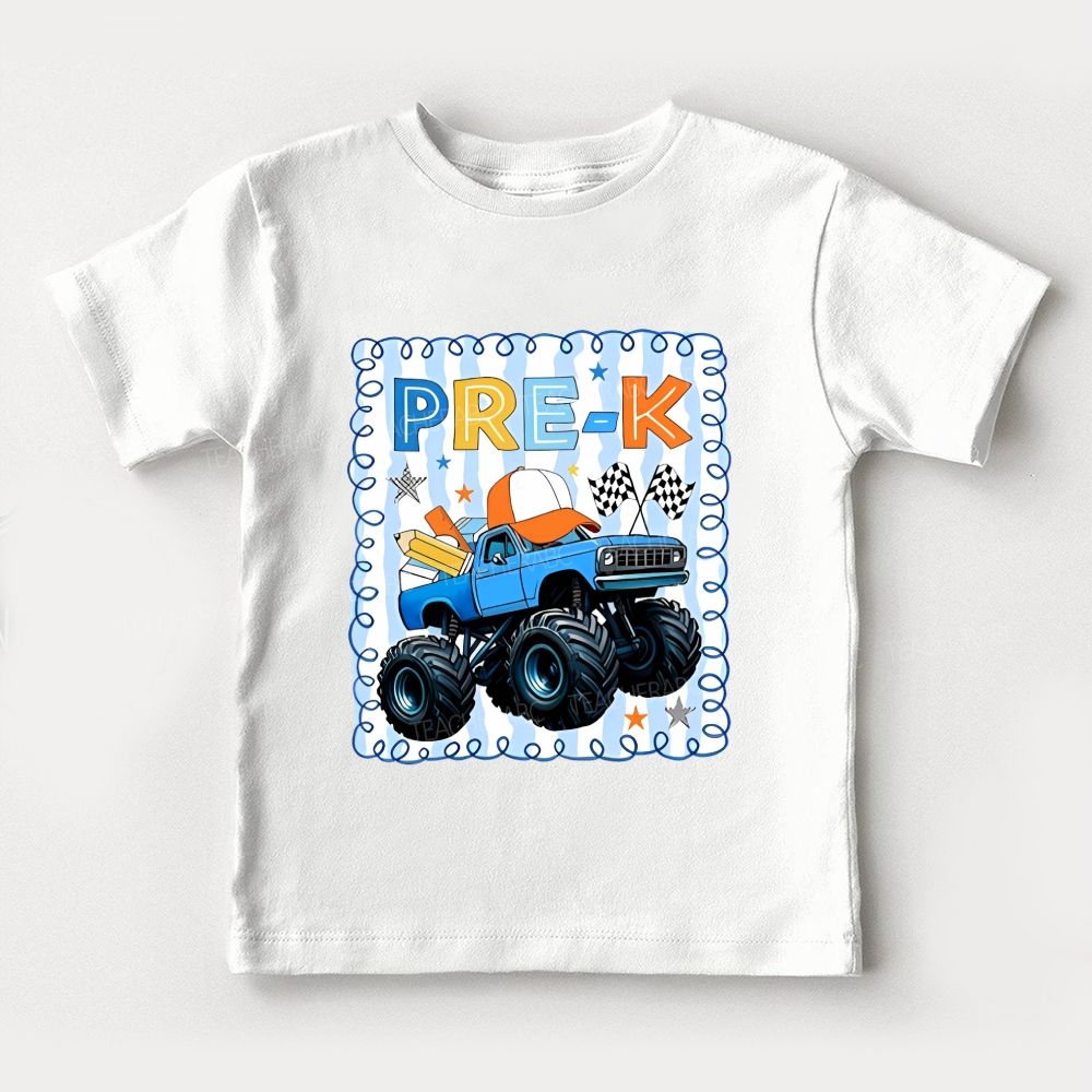 Personalized Grade Cool Sunglasses Bus Kindergarten Toddler T-shirts