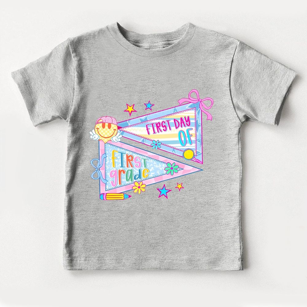 Personalized Grade First Day Of First Grade Toddler T-shirts