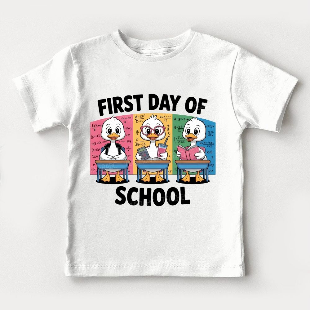 Happy First Day Of School And Goose Toddler T-shirts