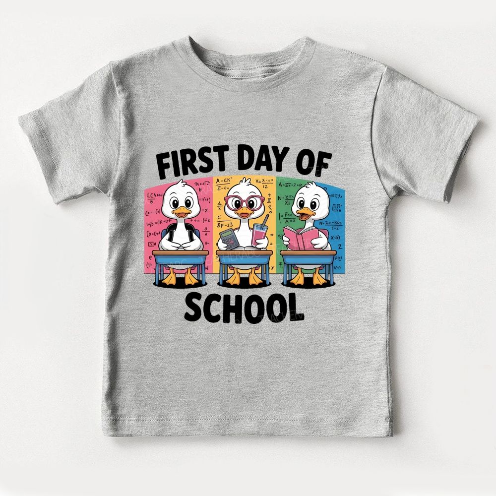 Happy First Day Of School And Goose Toddler T-shirts