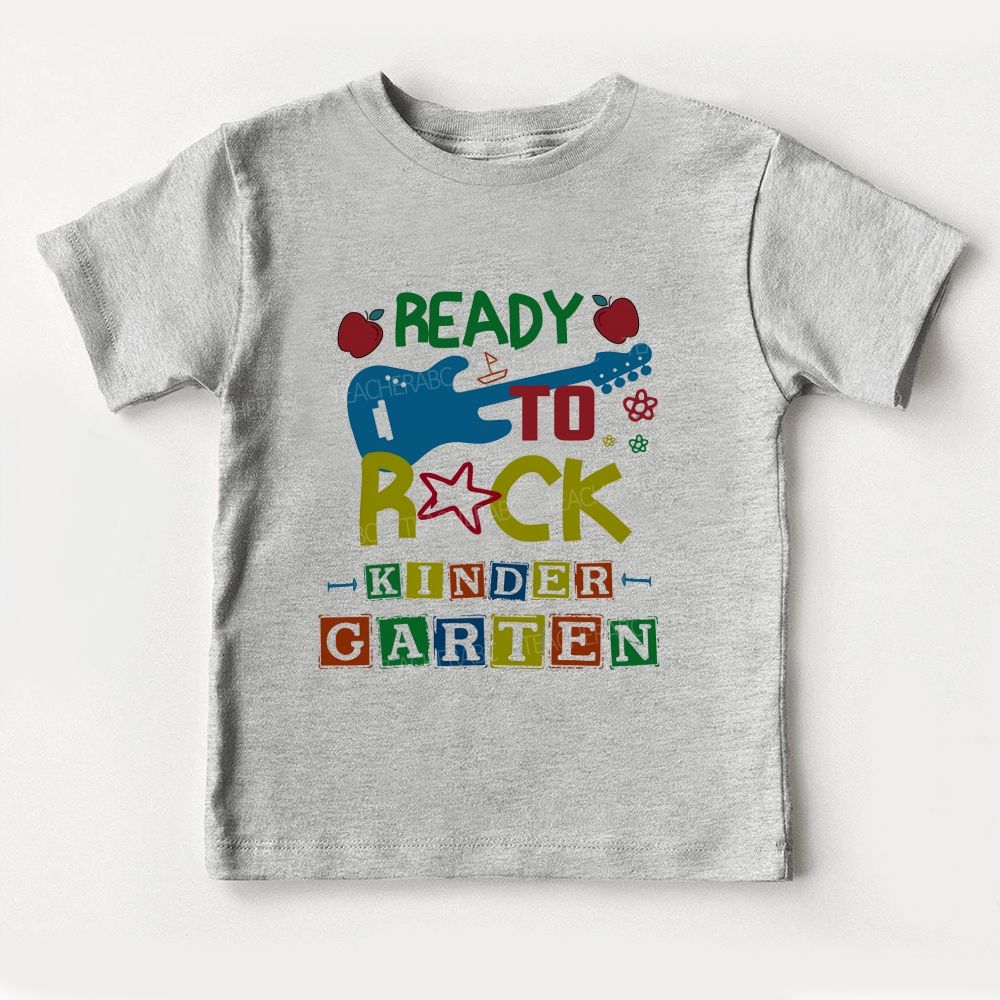 Personalized Grade Ready To Rock Kindergarten Toddler T-shirts