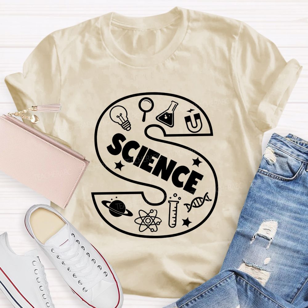 Big S Science Teacher Life Vibes Science Teacher T-shirt