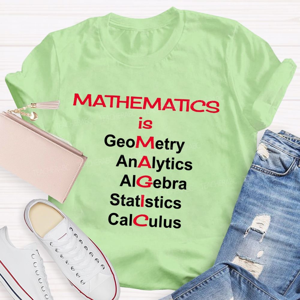 Mathematics Is Magic Math Teacher T-Shirt