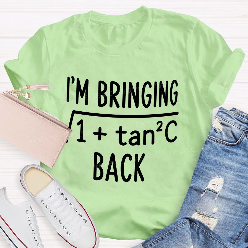 I'M Bringing Sexy Back Funny math quote Teacher T-shirt