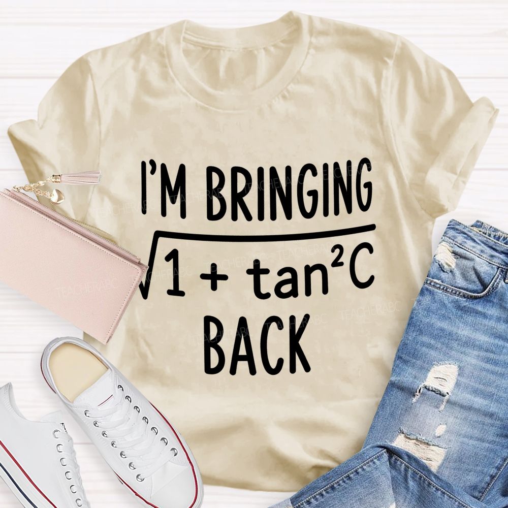 I'M Bringing Sexy Back Funny math quote Teacher T-shirt