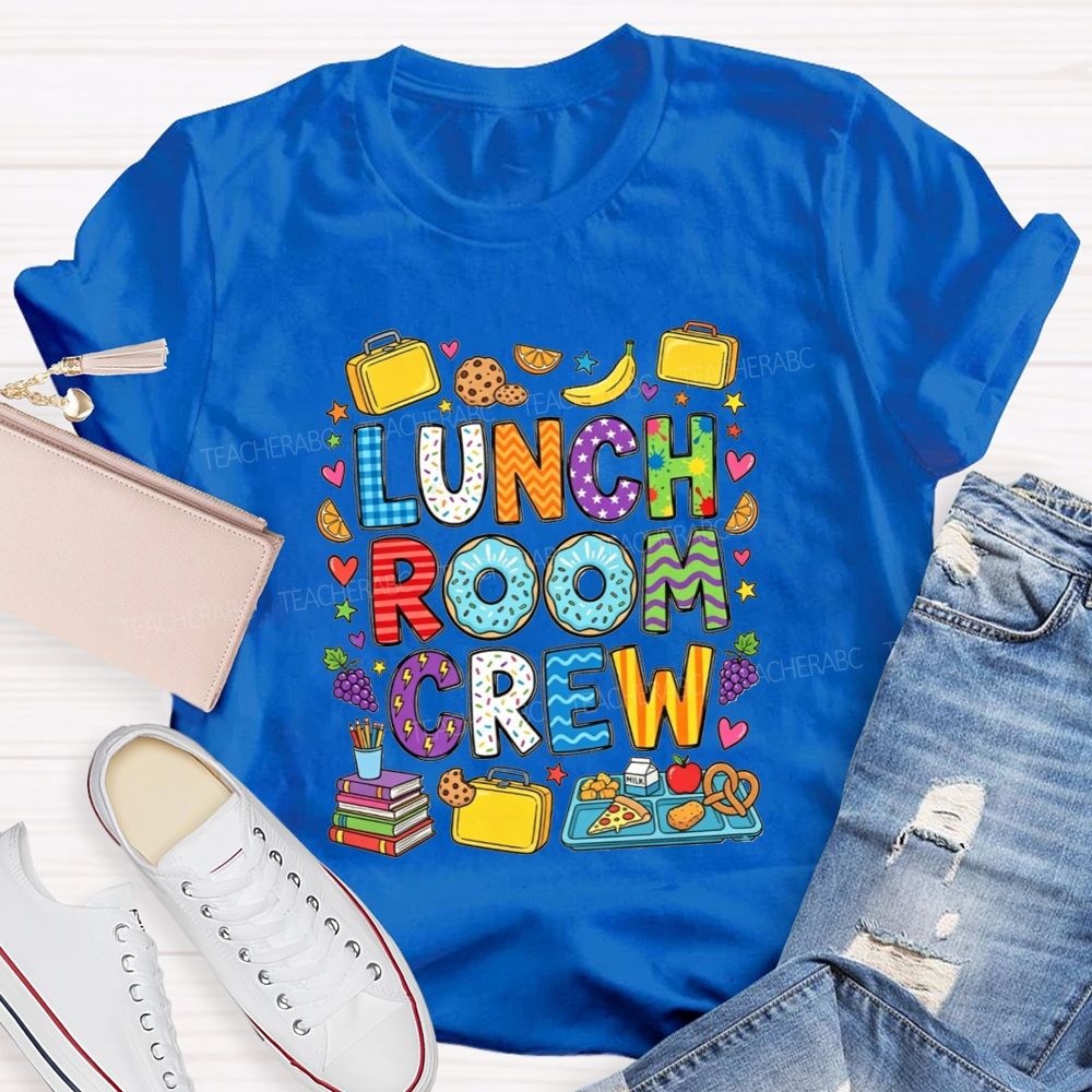 Lunch Room Crew Doodle Cafeteria Staff T-shirt