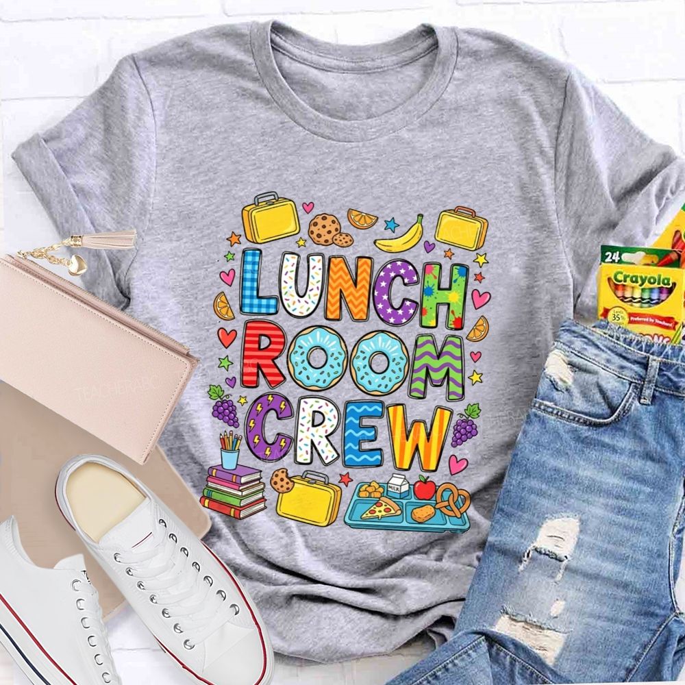 Lunch Room Crew Doodle Cafeteria Staff T-shirt