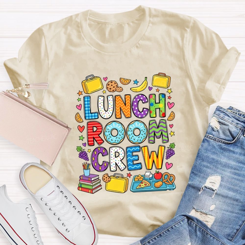 Lunch Room Crew Doodle Cafeteria Staff T-shirt
