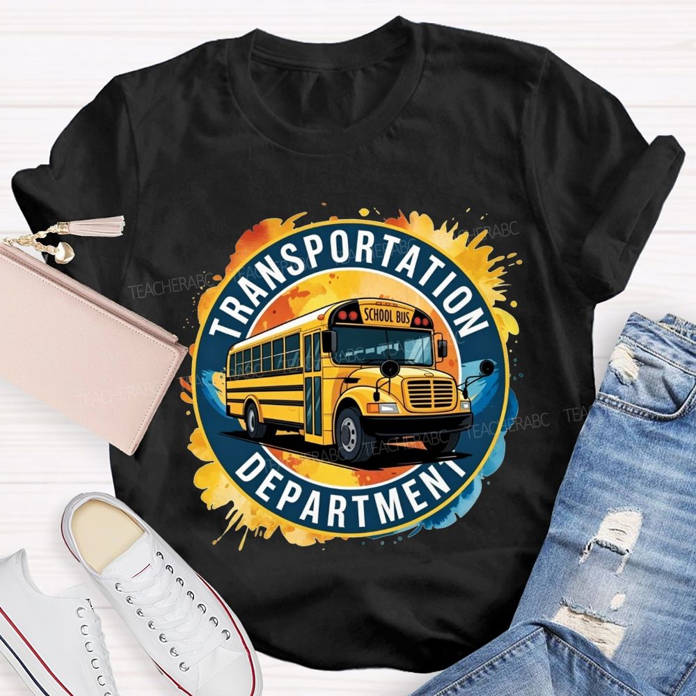 Transportation Department School Bus Driver T-shirt