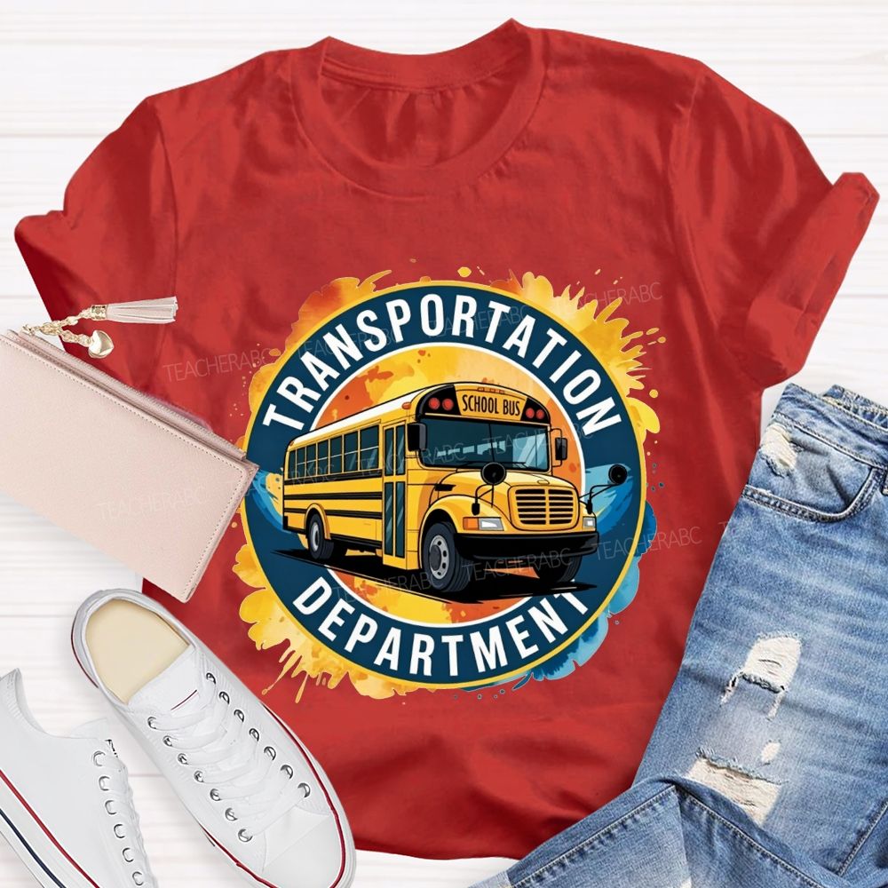 Transportation Department School Bus Driver T-shirt