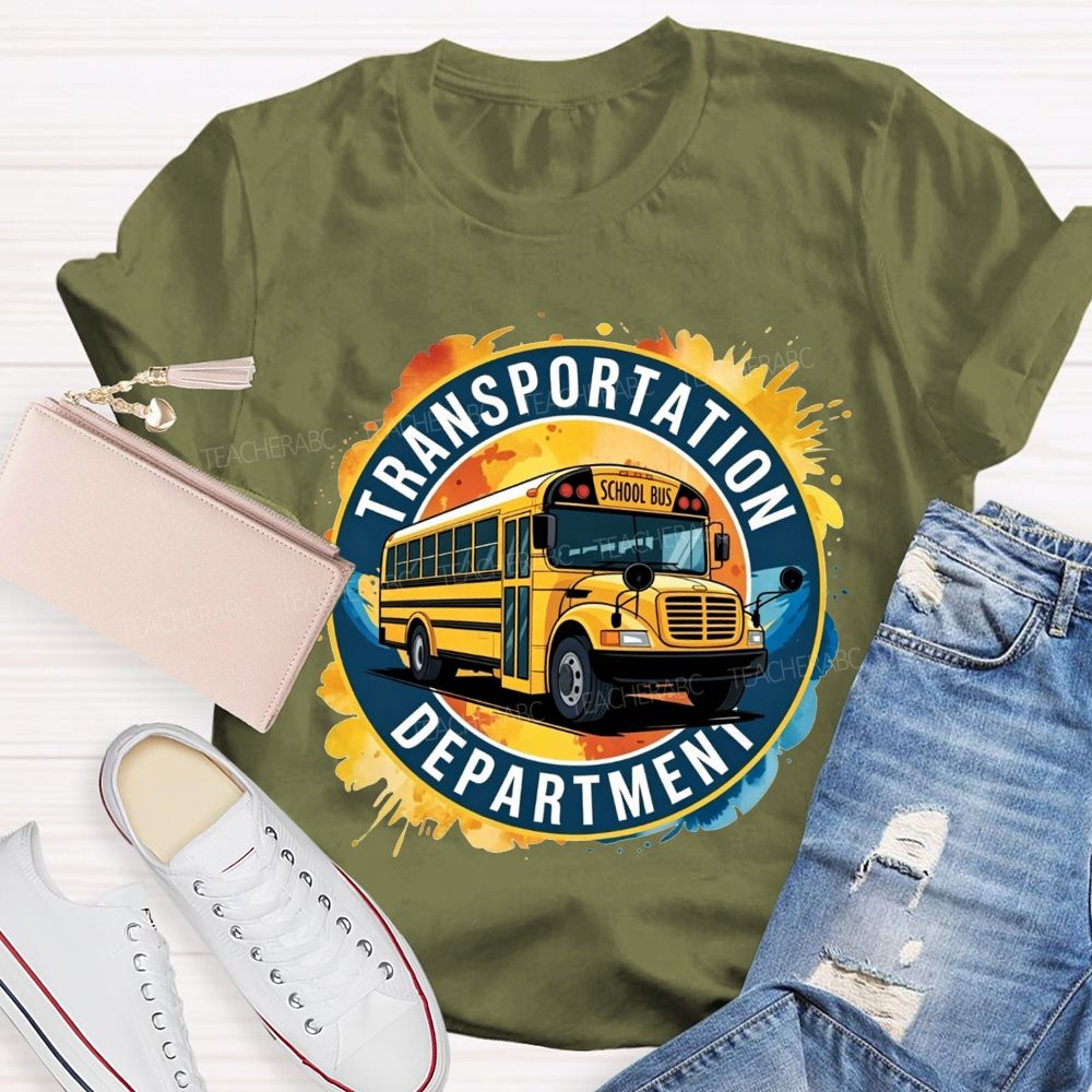 Transportation Department School Bus Driver T-shirt