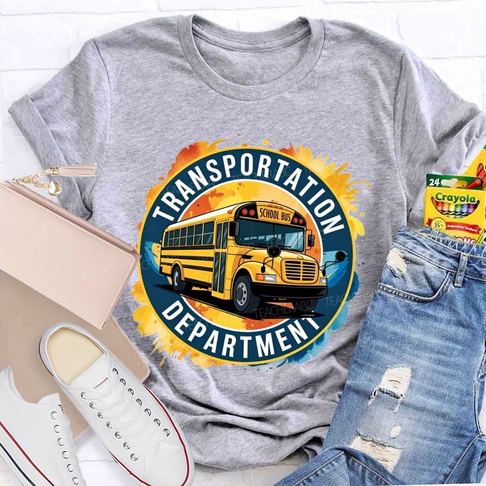 Transportation Department School Bus Driver T-shirt