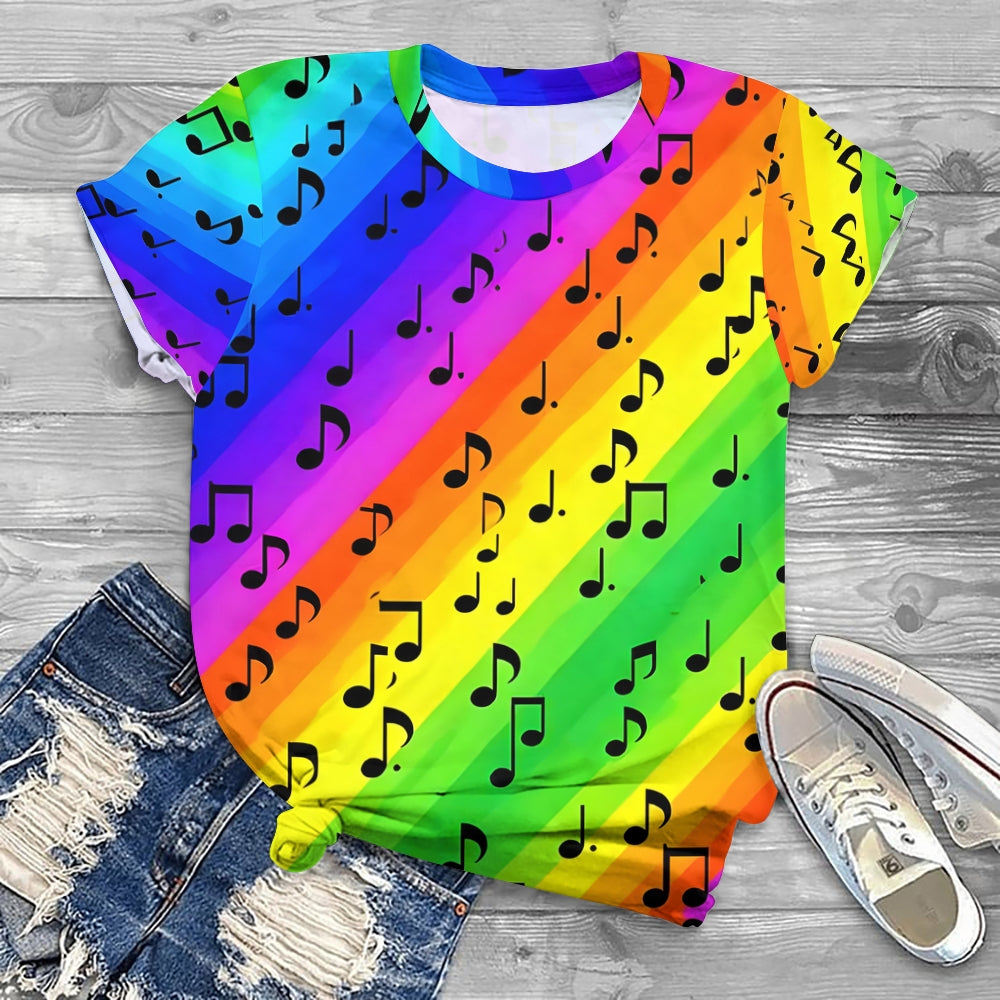 Enjoy Wonderful Music Printed T-shirt