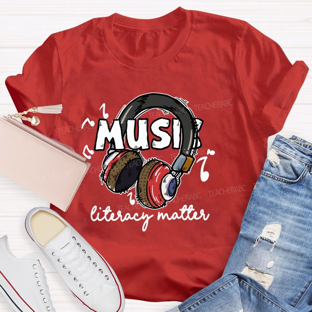 Music Literacy Matters Teacher T-shirt