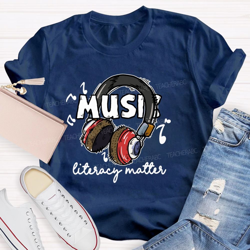 Music Literacy Matters Teacher T-shirt