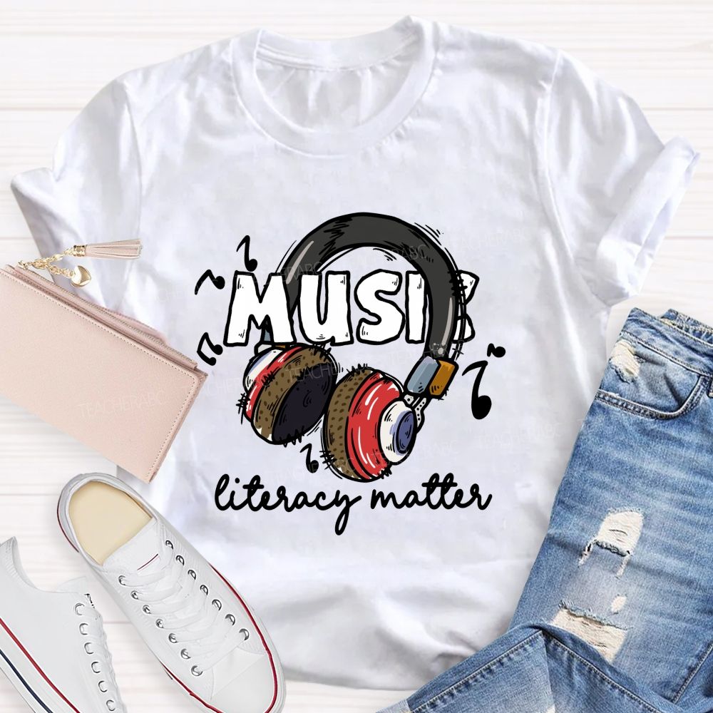 Music Literacy Matters Teacher T-shirt
