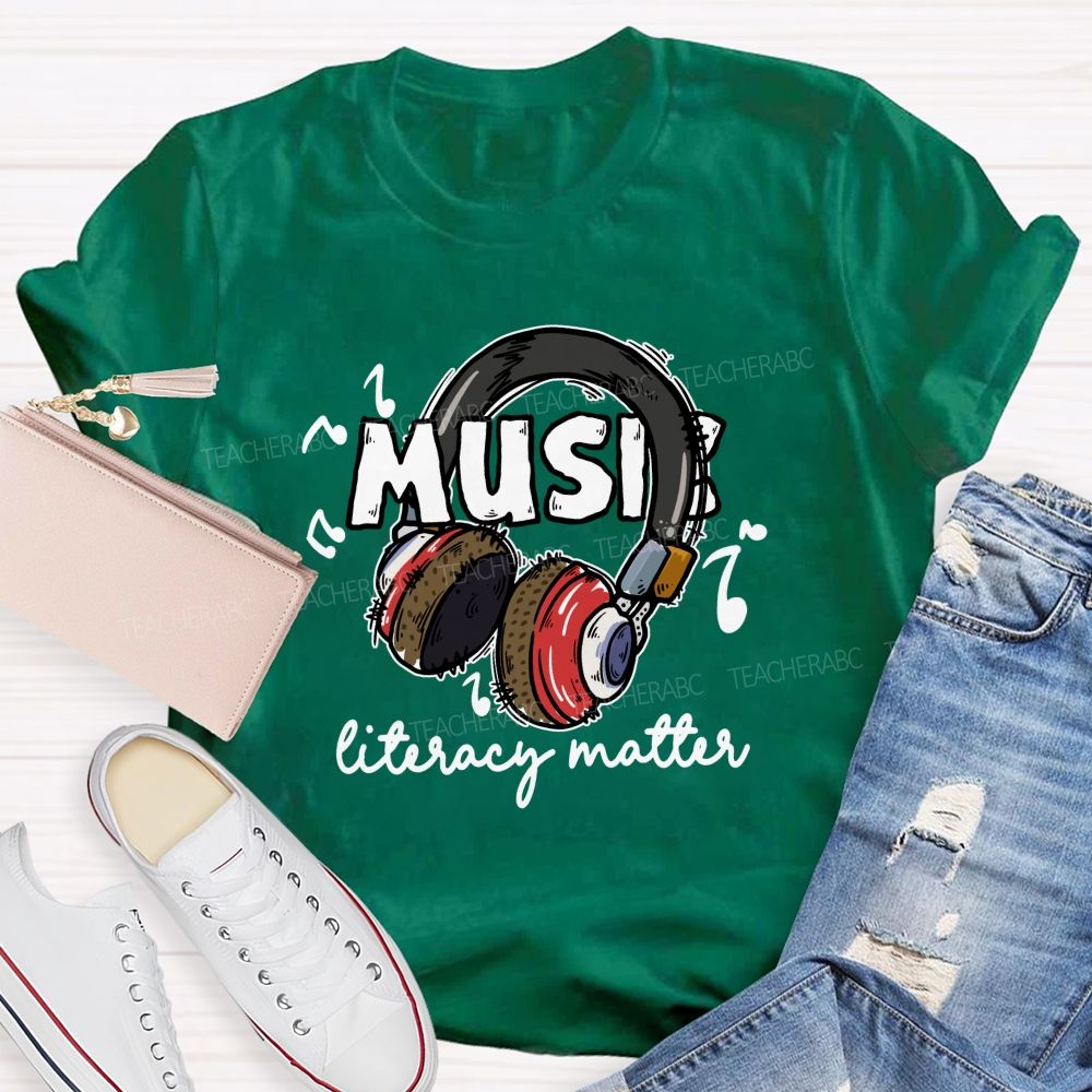 Music Literacy Matters Teacher T-shirt