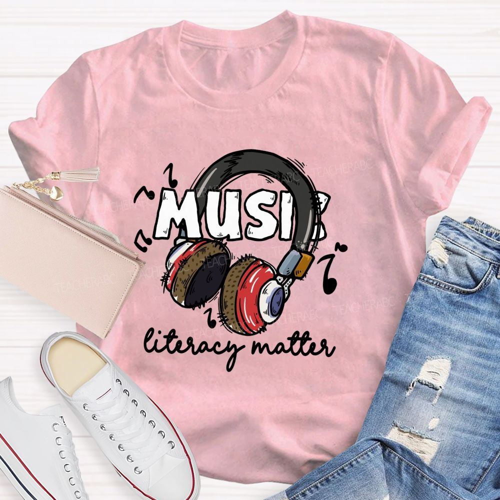 Music Literacy Matters Teacher T-shirt