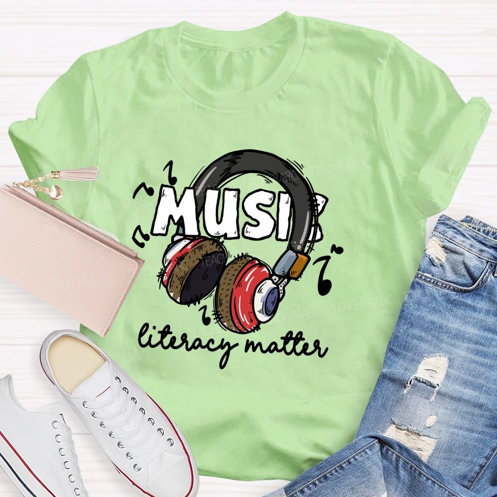 Music Literacy Matters Teacher T-shirt