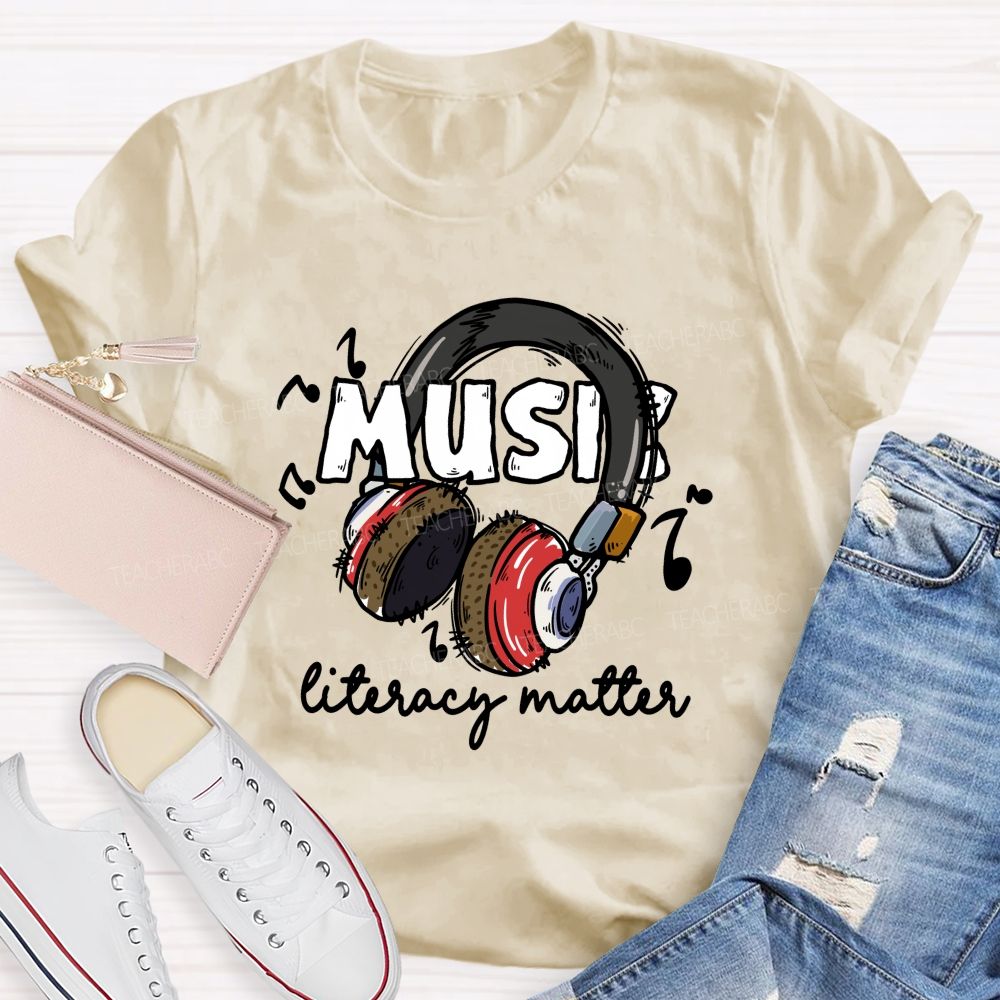 Music Literacy Matters Teacher T-shirt
