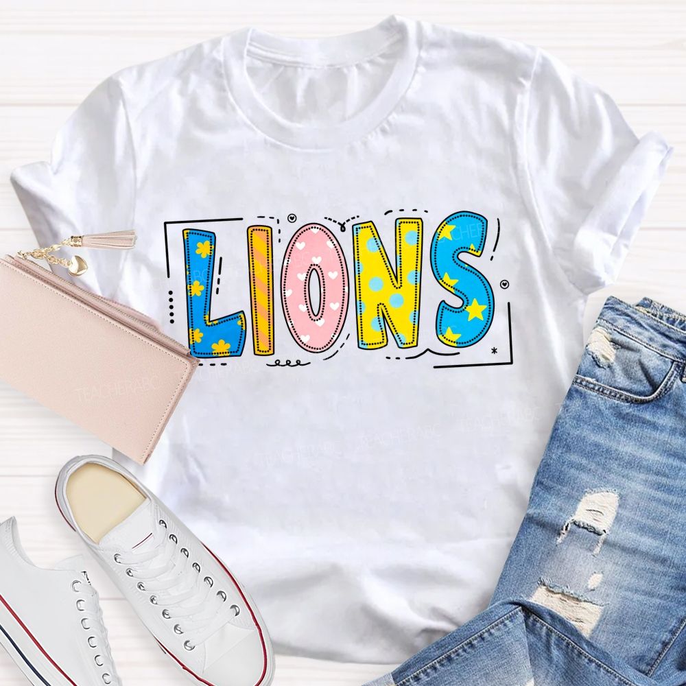 Personalized Mascot Little Star Heart Teacher T-Shirt