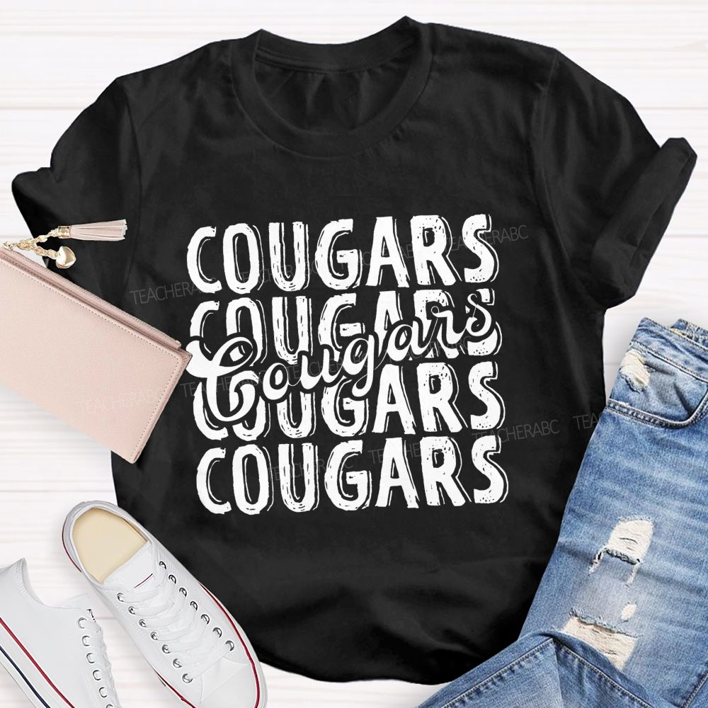 Personalized mascot Mixed-Typeface Graphic Prints Teacher T-shirt
