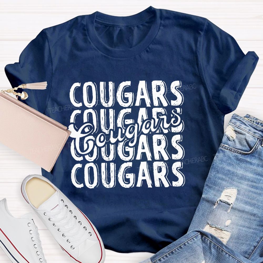 Personalized mascot Mixed-Typeface Graphic Prints Teacher T-shirt
