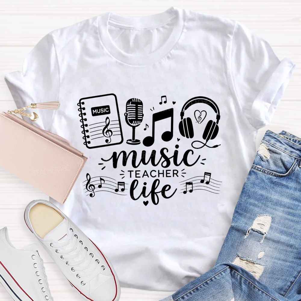 This Is The Music Teacher Life Teacher T-shirt