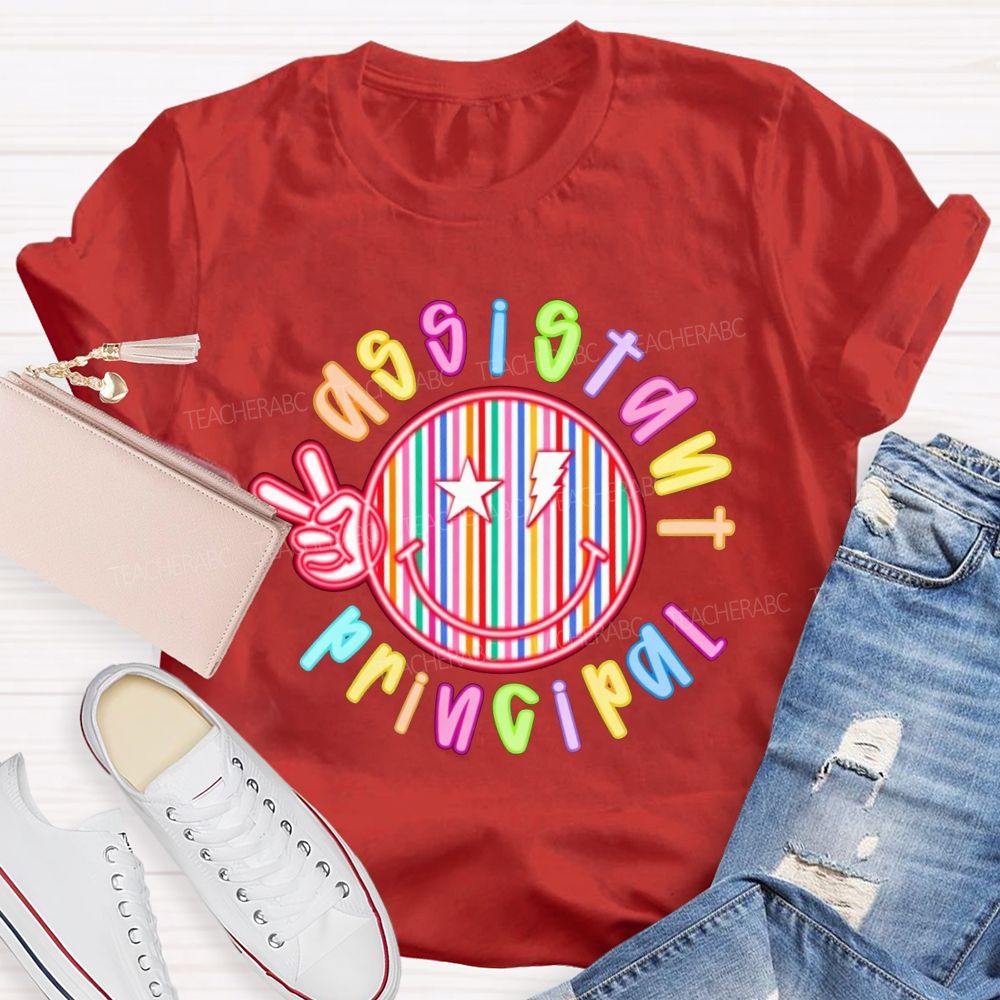 Assistant Principal Vibes Peace And Joy Teacher T-shirt
