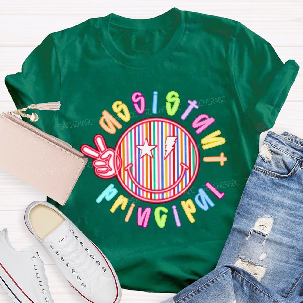 Assistant Principal Vibes Peace And Joy Teacher T-shirt