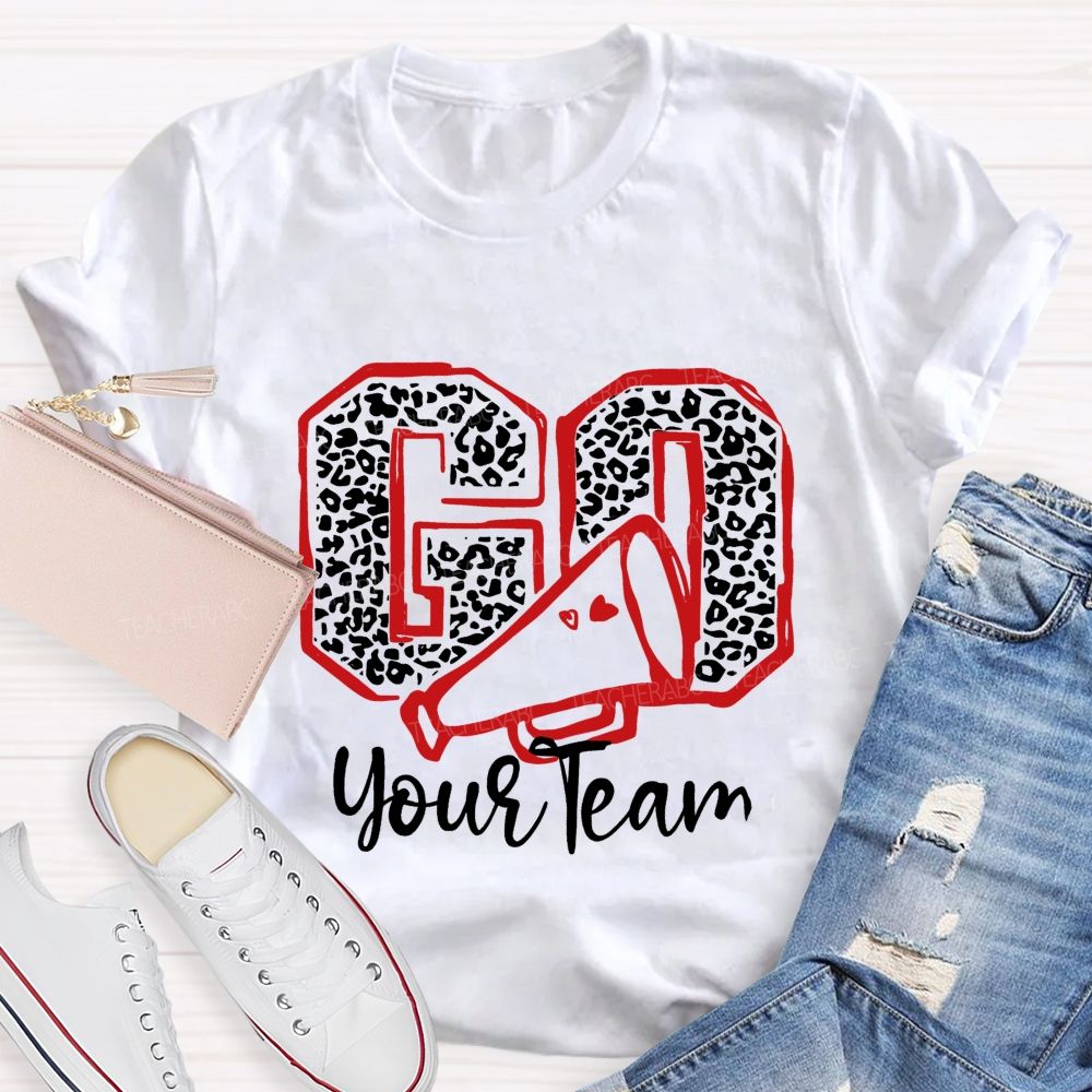 Personalized Team Name Or Mascot Go Go On Game Day Teacher T-Shirt
