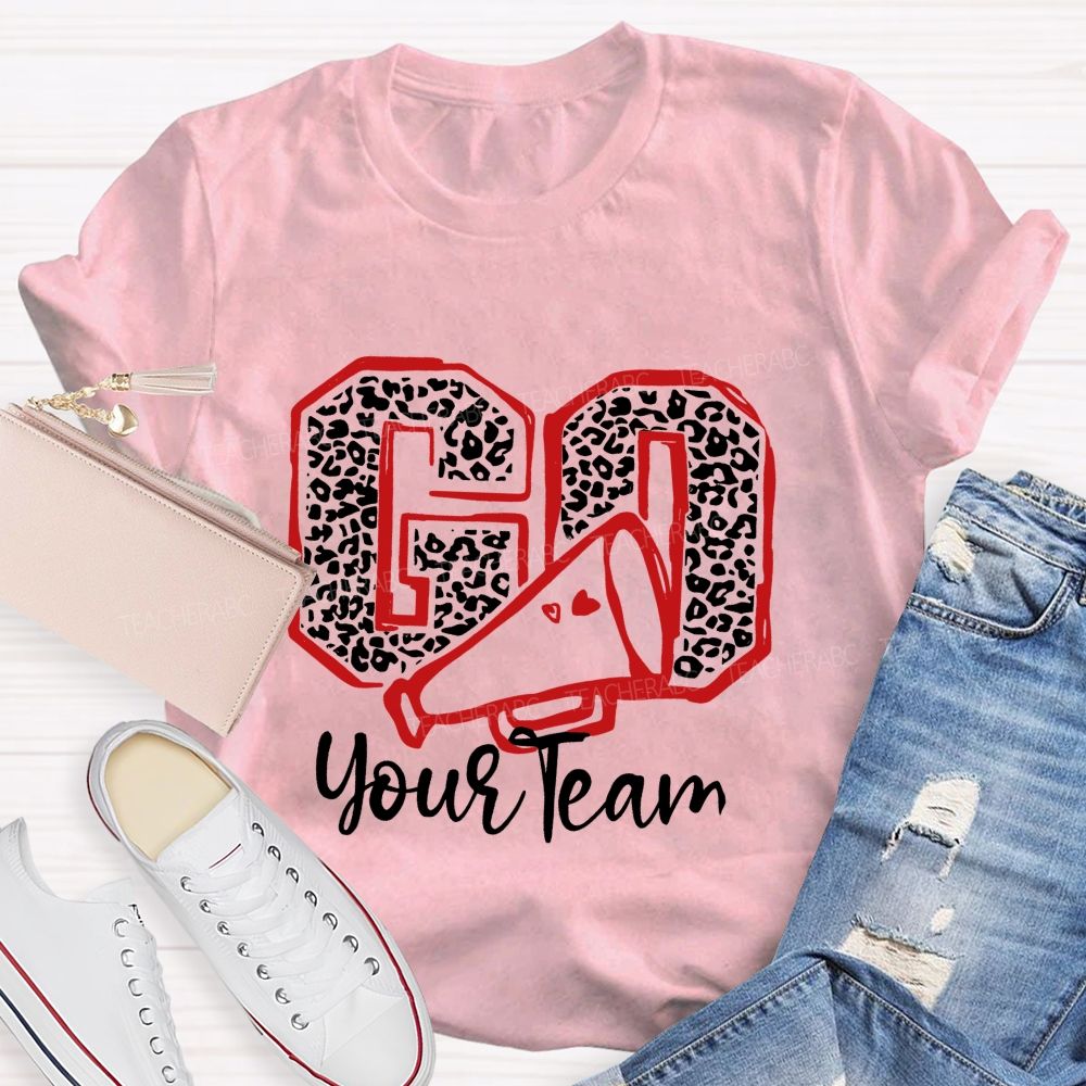 Personalized Team Name Or Mascot Go Go On Game Day Teacher T-Shirt