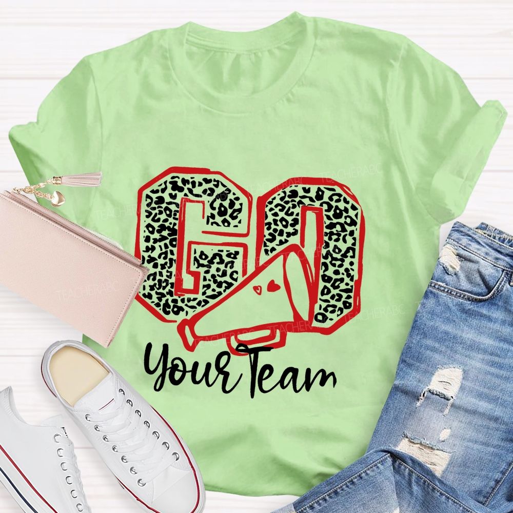 Personalized Team Name Or Mascot Go Go On Game Day Teacher T-Shirt