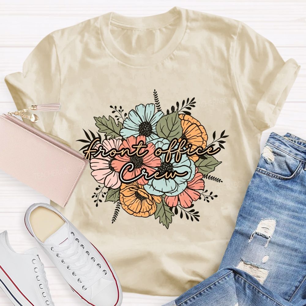 Front Office Crew Administrative Staff Group Teacher T-shirt