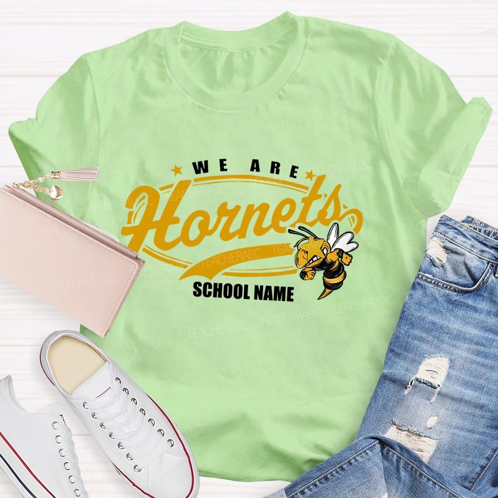 Personalized School Name And Mascot Game Day We Are Teacher T-Shirt