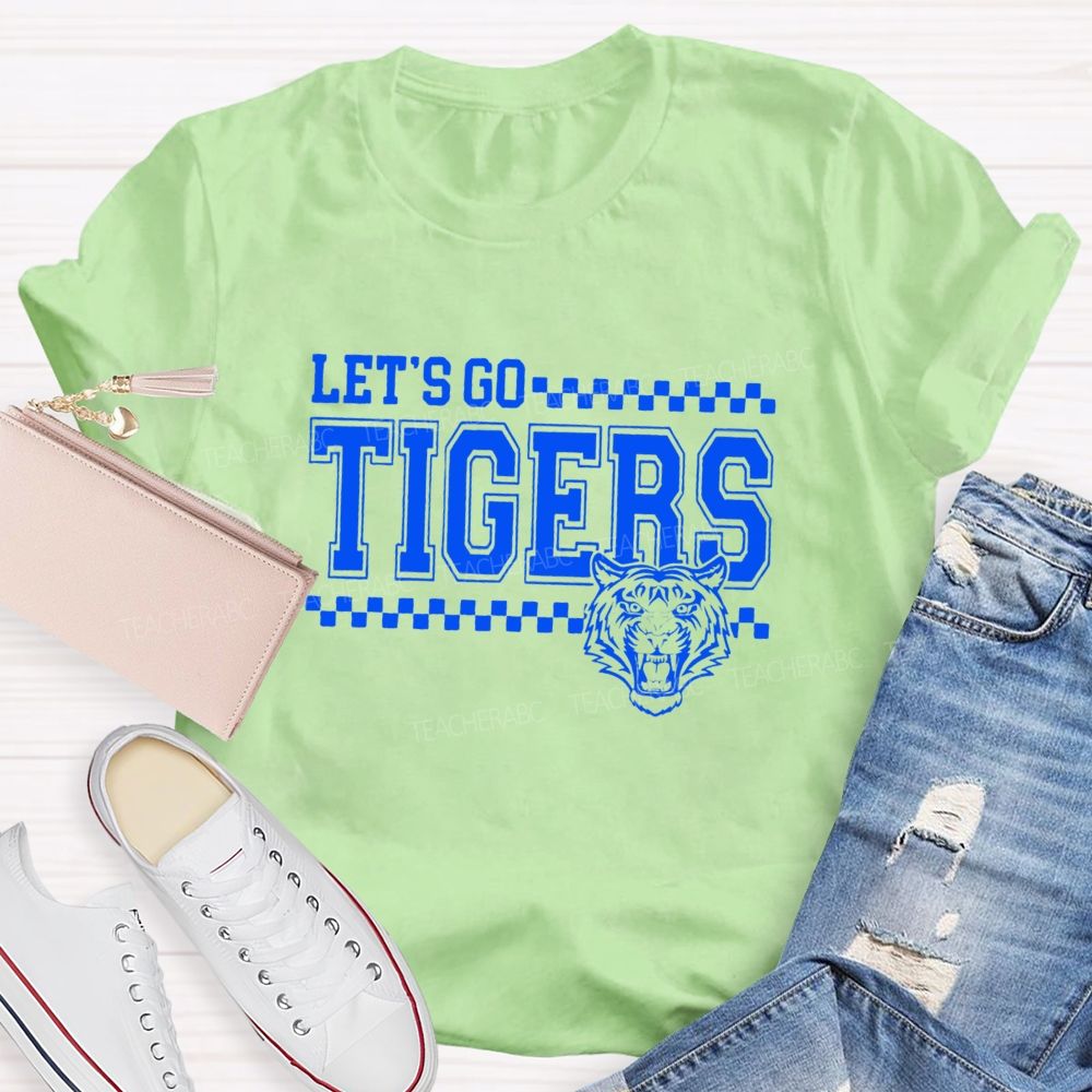 Personalized Mascot Let'S Go Tigers Game Day Teacher T-shirt