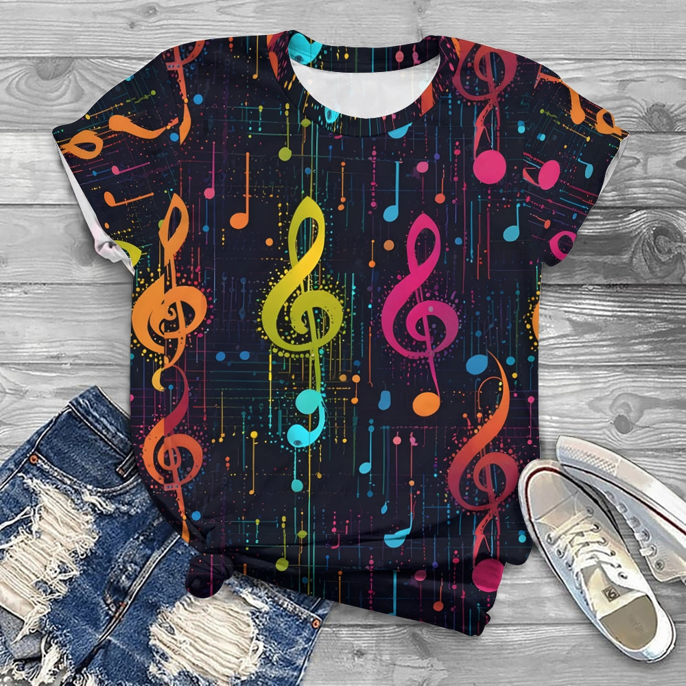 Enjoy Music World Printed T-shirt