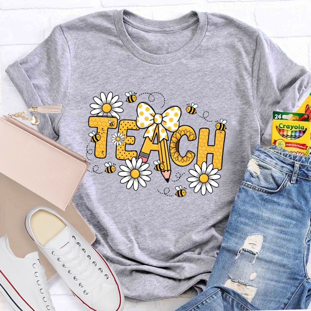 Bee Teacher Bee Kind Beehive Teacher T-Shirt